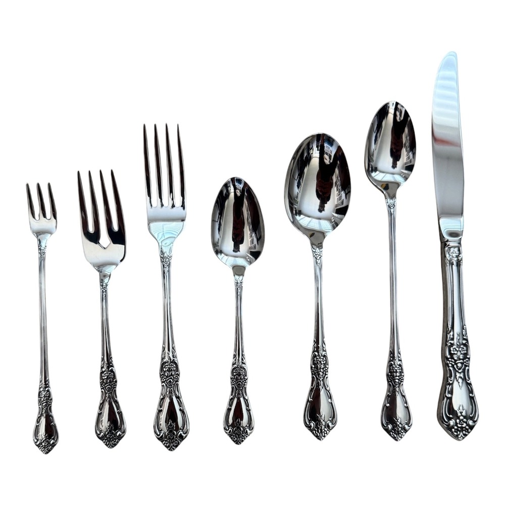 Oneida NEW Vintage Louisiana Stainless Flatware Replacement 1 Set (7 Pieces)